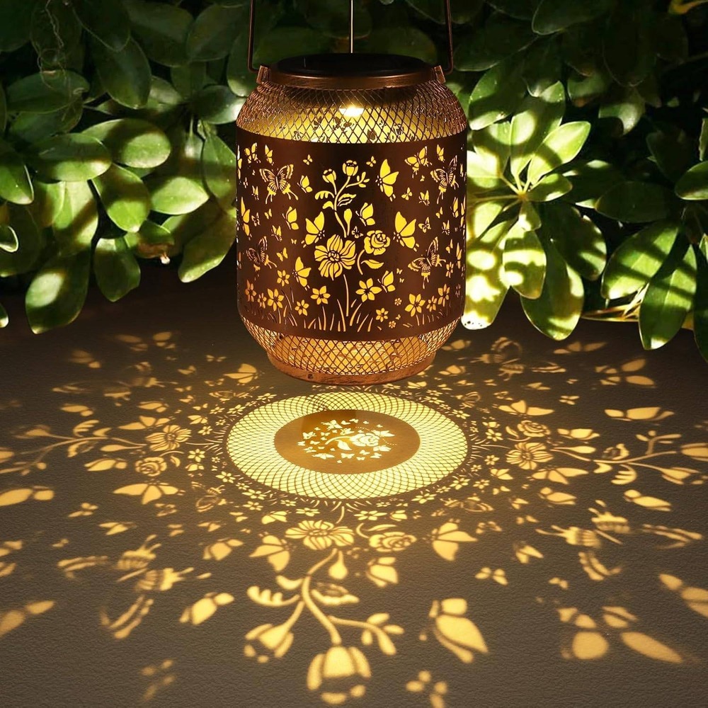 2 Pack Hummingbird Solar Lanterns Outdoor Hanging Garden Lights Waterproof - Picture 3 of 9